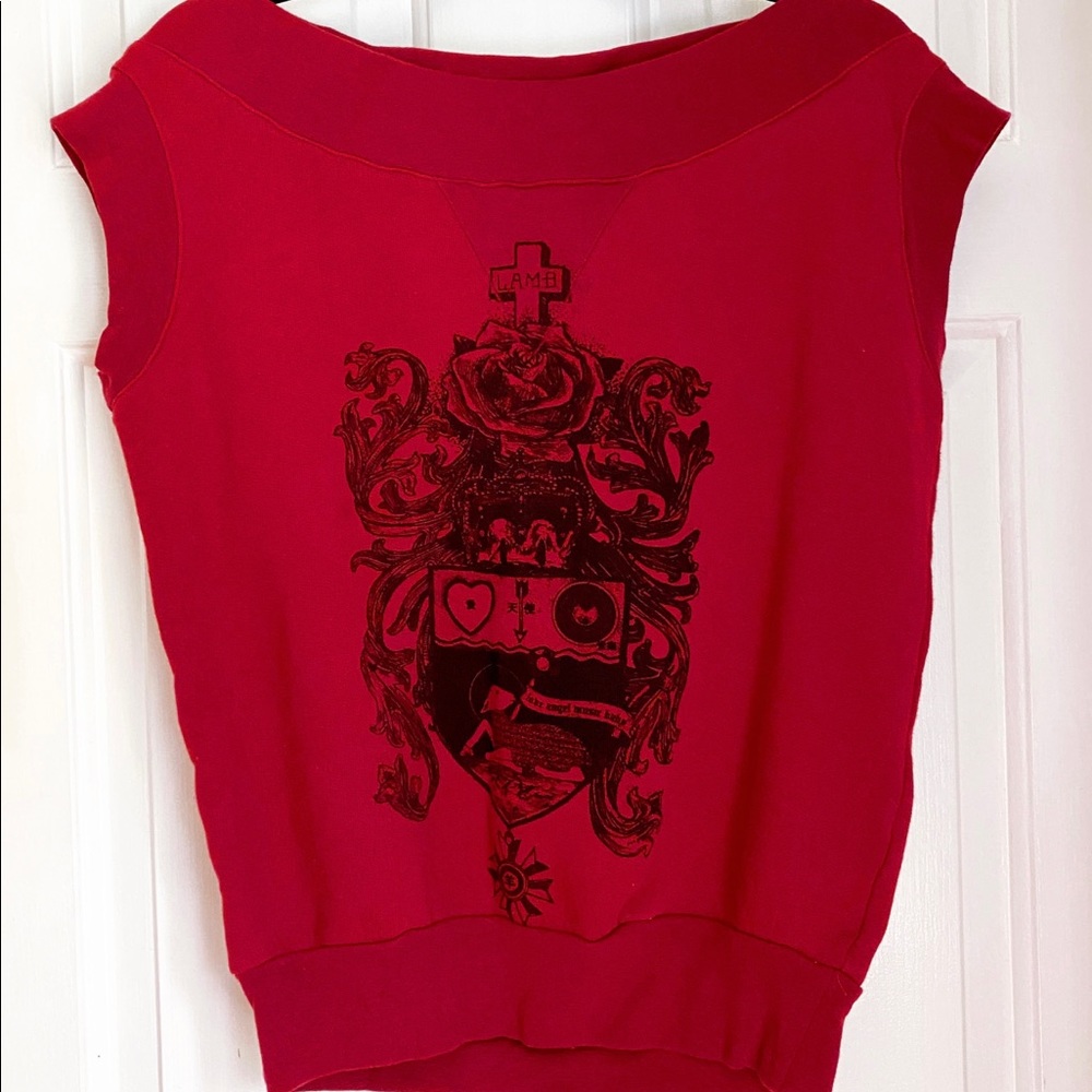 L.A.M.B. Sweatshirt Tank Top Medium FALL06